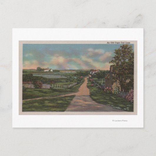 Een Uitzicht met een oude cape-lus Briefkaart (Voorkant)