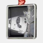 Een uitzicht met hoge hoek van de cabine metalen ornament (Links)