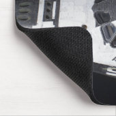 Een uitzicht met hoge hoek van de cabine muismat (Hoek)