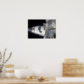 Een uitzicht met hoge hoek van de cabine poster (Keuken)