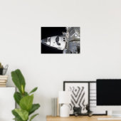 Een uitzicht met hoge hoek van de cabine poster (Thuiskantoor)