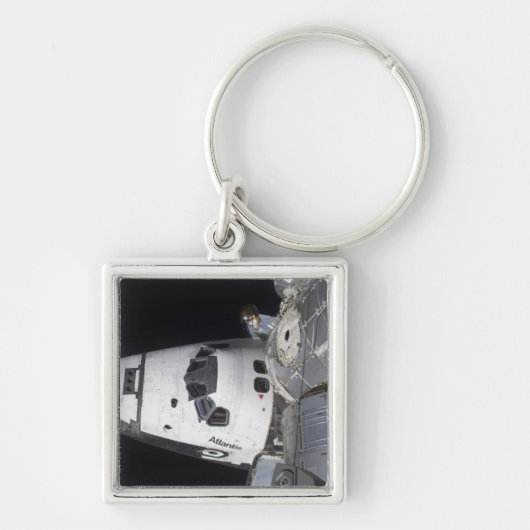 Een uitzicht met hoge hoek van de cabine sleutelhanger (Voorkant)