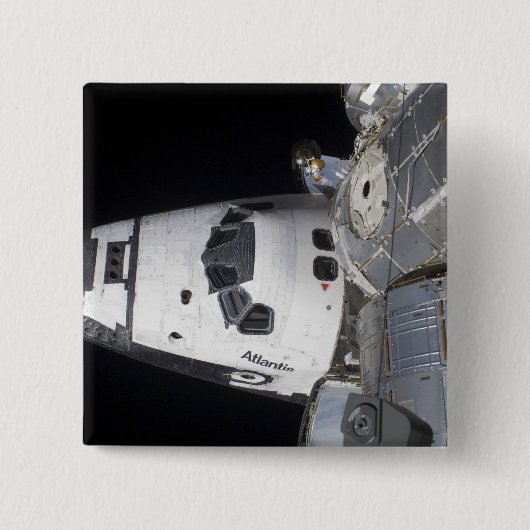 Een uitzicht met hoge hoek van de cabine vierkante button 5,1 cm (Voorkant)