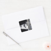 Een uitzicht met hoge hoek van de cabine vierkante sticker (Envelop)