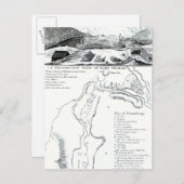 Een Uitzicht met perspectieven van het meer van Ge Briefkaart (Voorkant / Achterkant)