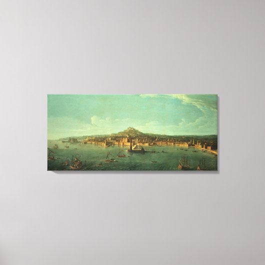 Een Uitzicht Napels, 17e eeuw Canvas Afdruk (Voorkant)