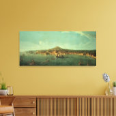Een Uitzicht Napels, 17e eeuw Canvas Afdruk (Insitu (Woonkamer))
