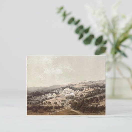 Een uitzicht Nazareth, in de heilige grond Briefkaart (Staand voorkant)