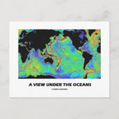 Een Uitzicht onder de oceanen (Geografie Wereldkaa Briefkaart (Voorkant)