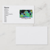 Een Uitzicht onder de oceanen (Wereldkaart) Visitekaartje (Voorkant / Achterkant)