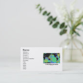 Een Uitzicht onder de oceanen (Wereldkaart) Visitekaartje (Staand voorkant)