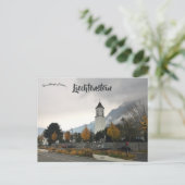 Een uitzicht op Balzers Liechtenstein Briefkaart (Staand voorkant)