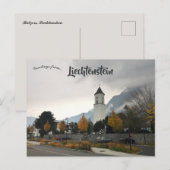 Een uitzicht op Balzers Liechtenstein Briefkaart (Voorkant / Achterkant)