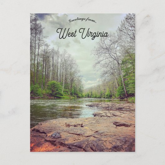 Een uitzicht op Bergoo West Virginia Briefkaart (Voorkant)