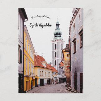 Een uitzicht op Cesky Krumlov Tsjechië Briefkaart