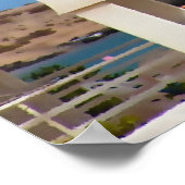 Een uitzicht op de oceaan Poster, schildertextuur Poster (Hoek)