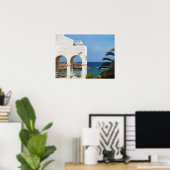 Een uitzicht op de oceaan Poster, schildertextuur Poster (Thuiskantoor)