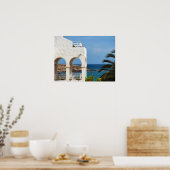 Een uitzicht op de oceaan Poster, schildertextuur Poster (Keuken)