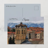 Een uitzicht op de oude stad Segovia Spanje Briefkaart (Voorkant / Achterkant)