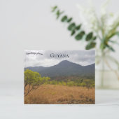Een uitzicht op Guyana Briefkaart (Staand voorkant)
