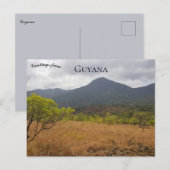 Een uitzicht op Guyana Briefkaart (Voorkant / Achterkant)