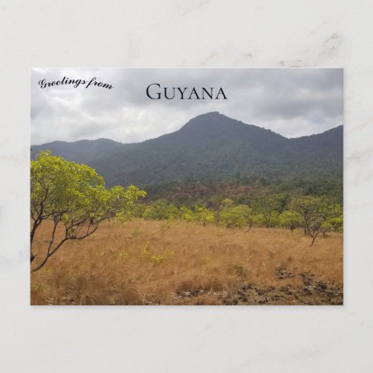 Een uitzicht op Guyana Briefkaart (Voorkant)