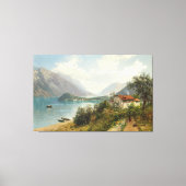 Een uitzicht op het Comomeer Canvas Afdruk (Voorkant)