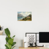 Een uitzicht op het Comomeer Poster (Thuiskantoor)