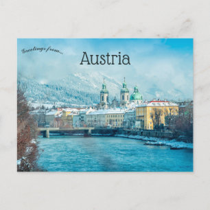 Een uitzicht op Innsbruck Oostenrijk Briefkaart