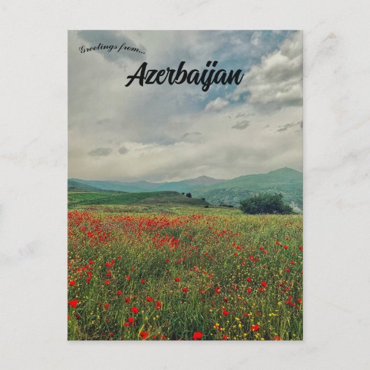 Een uitzicht op Ismailli Azerbeidzjan Briefkaart (Voorkant)