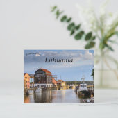 Een uitzicht op Klaipeda Litouwen Briefkaart (Staand voorkant)