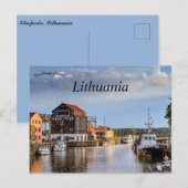 Een uitzicht op Klaipeda Litouwen Briefkaart (Voorkant / Achterkant)