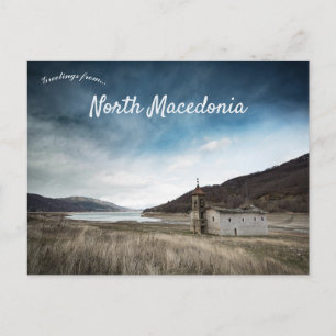 Een uitzicht op Mavrovo Noord-Macedonië Briefkaart
