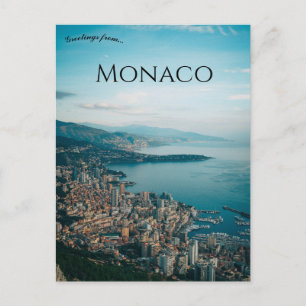 Een uitzicht op Monaco Briefkaart