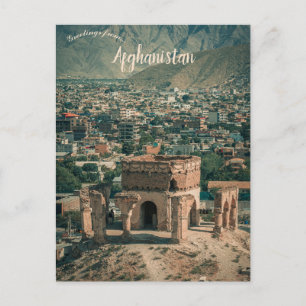 Een uitzicht op Nader Hill Kabul Afghanistan Briefkaart