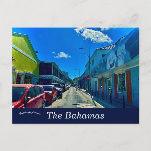 Een uitzicht op Nassau, Bahama's Briefkaart (Voorkant)