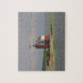 Een uitzicht op Round Island Light Station. Legpuzzel (Verticaal)