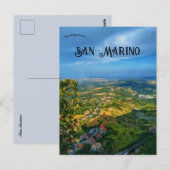 Een uitzicht op San Marino Briefkaart (Voorkant / Achterkant)