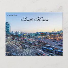 Een uitzicht op Seoul Zuid-Korea Briefkaart