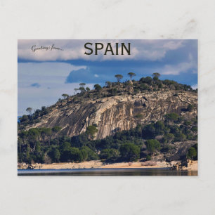 Een uitzicht op Sierra Oeste Madrid Spanje Briefkaart