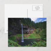 Een uitzicht op South Falls in Silver Falls State Briefkaart (Voorkant / Achterkant)