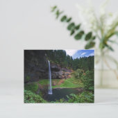 Een uitzicht op South Falls in Silver Falls State Briefkaart (Staand voorkant)