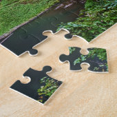 Een uitzicht op South Falls in Silver Falls State  Legpuzzel (Zijkant)