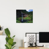 Een uitzicht op South Falls in Silver Falls State  Poster (Thuiskantoor)