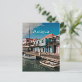 Een uitzicht op St Johns Antigua Briefkaart (Staand voorkant)