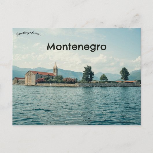 Een uitzicht op Tivat Montenegro Briefkaart (Voorkant)