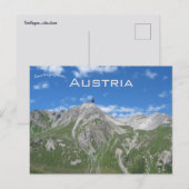 Een uitzicht op Valluga Oostenrijk Briefkaart (Voorkant / Achterkant)