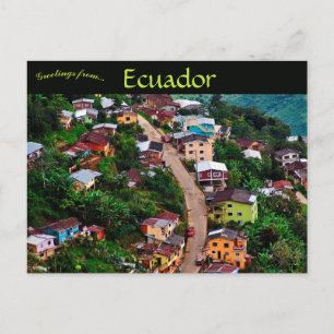 Een uitzicht op Zaruma Ecuador Briefkaart