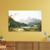 Een Uitzicht Snowdon uit Capel Curig, 1787 (olie o Canvas Afdruk (Insitu (Woonkamer))