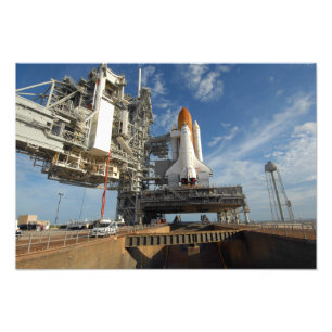 Een uitzicht Space Shuttle Atlantis op Lancering P Foto Afdruk